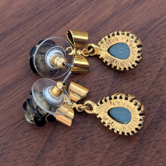 Betsey Johnson Flower Drop Earrings - Picture 3 of 6